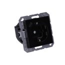 Jung A1520-18CSW SCHUKO-Steckdose mit USB Typ C (max. 3A) Quick Charge mit erhöhtem Berührungsschutz (Thermoplast bruchsicher) Schwarz Serie A
