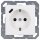 Jung A1520-18CWW SCHUKO-Steckdose mit USB Typ C (max. 3A) Quick Charge mit erhöhtem Berührungsschutz (Thermoplast bruchsicher) Alpinweiß Serie A