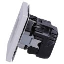 Jung LS1520-15CALG SCHUKO-Steckdose mit USB Typ AC (max. 3A) mit erhöhtem Berührungsschutz (Thermoplast bruchsicher) Lichtgrau Serie LS