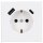 Jung LS1520-15CAWW SCHUKO-Steckdose mit USB Typ AC (max. 3A) mit erhöhtem Berührungsschutz (Thermoplast bruchsicher) Alpinweiß Serie LS