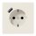 Jung LS1520-18A SCHUKO-Steckdose mit USB Typ A (max. 3A) Quick Charge mit erhöhtem Berührungsschutz (Thermoplast bruchsicher) Weiß Serie LS