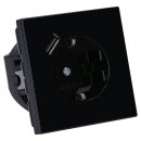Jung LS1520-18ASW SCHUKO-Steckdose mit USB Typ A (max. 3A) Quick Charge mit erhöhtem Berührungsschutz (Thermoplast bruchsicher) Schwarz Serie LS