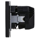 Jung LS1520-18ASWM SCHUKO-Steckdose mit USB Typ A (max. 3A) Quick Charge mit erhöhtem Berührungsschutz (Thermoplast bruchsicher) Graphitschwarz Matt Serie LS