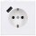 Jung LS1520-18AWWM SCHUKO-Steckdose mit USB Typ A (max. 3A) Quick Charge mit erhöhtem Berührungsschutz (Thermoplast bruchsicher) Schneeweiß Matt Serie LS