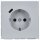 Jung LS1520-18CLG SCHUKO-Steckdose mit USB Typ C (max. 3A) Quick Charge mit erhöhtem Berührungsschutz (Thermoplast bruchsicher) Lichtgrau Serie LS