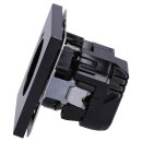 Jung LS1520-18CSW SCHUKO-Steckdose mit USB Typ C (max. 3A) Quick Charge mit erhöhtem Berührungsschutz (Thermoplast bruchsicher) Schwarz Serie LS
