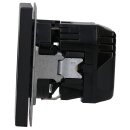Jung LS1520-18CSWM SCHUKO-Steckdose mit USB Typ C (max. 3A) Quick Charge mit erhöhtem Berührungsschutz (Thermoplast bruchsicher) Graphitschwarz Matt Serie LS