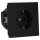 Jung LS1520-18CSWM SCHUKO-Steckdose mit USB Typ C (max. 3A) Quick Charge mit erhöhtem Berührungsschutz (Thermoplast bruchsicher) Graphitschwarz Matt Serie LS