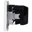 Jung LS1520-18CWW SCHUKO-Steckdose mit USB Typ C (max. 3A) Quick Charge mit erhöhtem Berührungsschutz (Thermoplast bruchsicher) Alpinweiß Serie LS