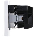 Jung LS1520-18CWWM SCHUKO-Steckdose mit USB Typ C (max. 3A) Quick Charge mit erhöhtem Berührungsschutz (Thermoplast bruchsicher) Schneeweiß Matt Serie LS