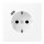 Jung LS1520-18CWWM SCHUKO-Steckdose mit USB Typ C (max. 3A) Quick Charge mit erhöhtem Berührungsschutz (Thermoplast bruchsicher) Schneeweiß Matt Serie LS