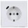 Jung LS1520-18CWWM SCHUKO-Steckdose mit USB Typ C (max. 3A) Quick Charge mit erhöhtem Berührungsschutz (Thermoplast bruchsicher) Schneeweiß Matt Serie LS