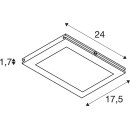 SLV 1002864 TENSEO PLYTTA rectangular 2700K schwarz