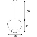 SLV 1003444 PANTILO CONVEX 40 E27 chrom