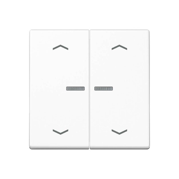 Jung A102KO5PBFWW Wippe für Serientaster Lichtleiter Pfeile (Thermoplast bruchsicher) Alpinweiß Serie A