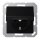Jung A1520BFKIKLSWM Schuko® Steckdose mit Klappdeckel (Thermoplast bruchsicher) Graphitschwarz Matt Serie A