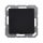 Jung A1520BFKIKLSWM Schuko® Steckdose mit Klappdeckel (Thermoplast bruchsicher) Graphitschwarz Matt Serie A