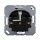 Jung A1520BFKIKLSWM Schuko® Steckdose mit Klappdeckel (Thermoplast bruchsicher) Graphitschwarz Matt Serie A