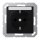 Jung A1520BFKINASWM Schuko Steckdose mit Schriftfeld 6x46mm (Thermoplast bruchsicher) Graphitschwarz Matt Serie A