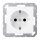 Jung A1521BFWWM Schuko® Steckdose (Thermoplast bruchsicher) Schneeweiß Matt Serie A