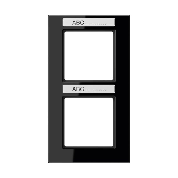 Jung AC582BFNASW Rahmen 2fach NA (Thermoplast bruchsicher) Schwarz Serie A