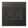 Jung AL1969-25NAWEAN Abdeckung f. Modular-Jack 2fach NA WE (TE-conne.) (lackiertes Aluminium) Anthrazit Serie LS