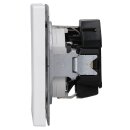 Jung LS1520-OWWMLNW Schuko-Steckdose mit LED-Licht (Thermoplast bruchsicher) Schneeweiß Matt Serie LS