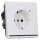 Jung LS1520-OWWMLNW Schuko-Steckdose mit LED-Licht (Thermoplast bruchsicher) Schneeweiß Matt Serie LS