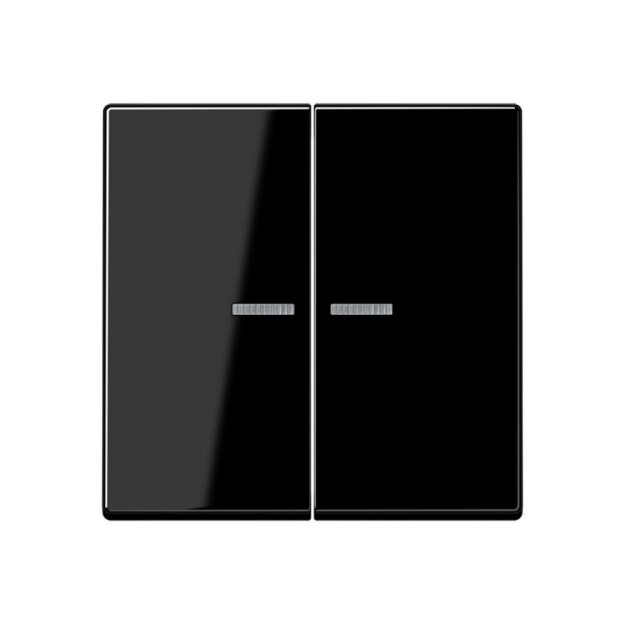 Jung A102KO5BFSW Wippe für Serientaster Lichtleiter (Thermoplast bruchsicher) Schwarz Serie A