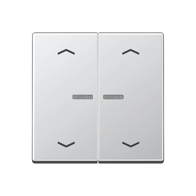 Jung A102KO5PAL Wippe für Serientaster Lichtleiter Pfeile (Duroplast lackiert) Aluminium Serie A
