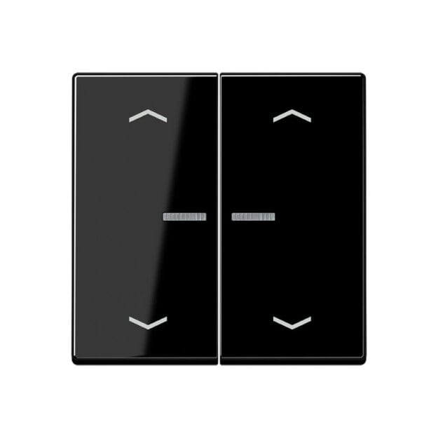 Jung A102KO5PSW Wippe für Serientaster Lichtleiter Pfeile (Duroplast) Schwarz Serie A
