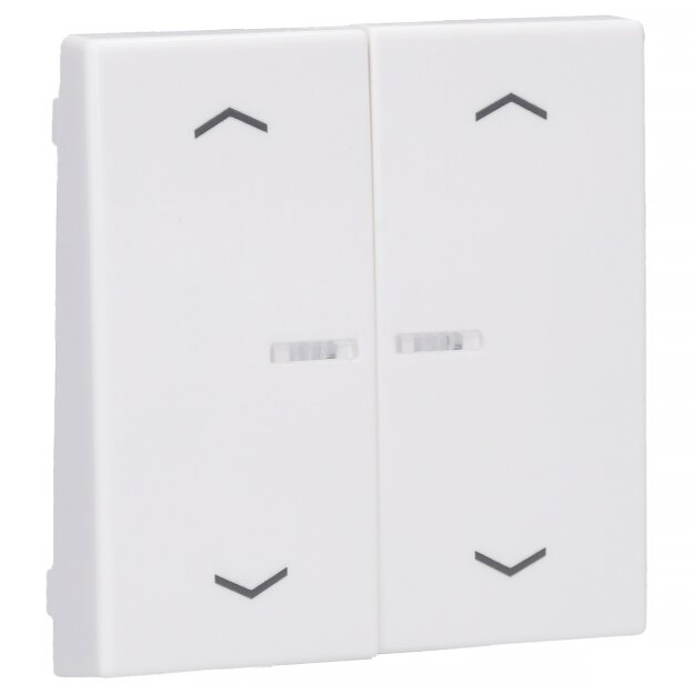 Jung A102KO5PWW Wippe für Serientaster Lichtleiter Pfeile (Duroplast) Alpinweiß Serie A