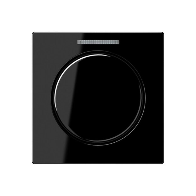 Jung A1540BFKO5SW Abdeckung mit Lichtleiter für KNX Drehsensor (Thermoplast bruchsicher) Schwarz Serie A