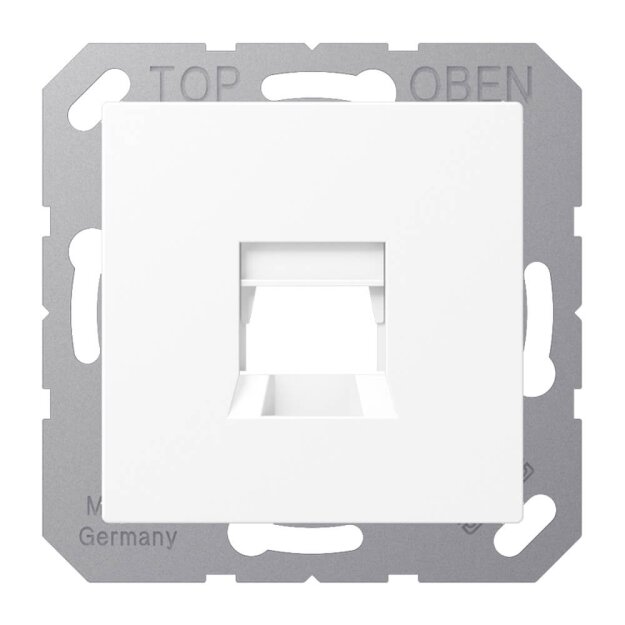 Jung A1569-15WEWWM Abdeckung f. Modular-Jack 1fach WE (TE-connect.) (Thermoplast bruchsicher) Schneeweiß Matt Serie A