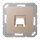 Jung A1569-1WECH Abdeckung f. Modular-Jack 1fach WE (AMP, Radiall) (Thermoplast bruchsicher) Champagner Serie A
