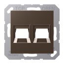Jung A1569-2WEMO Abdeckung f. Modular-Jack 2fach WE (AMP,...