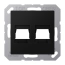 Jung A1569-2WESWM Abdeckung f. Modular-Jack 2fach WE...