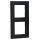 Jung A5582BFSWM 2-fach Rahmen A 550 (Thermoplast bruchsicher) Graphitschwarz Matt Serie A
