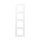 Jung A5584BFWWM 4-fach Rahmen A 550 (Thermoplast bruchsicher) Schneeweiß Matt Serie A