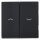 Jung A595PSWM Wippe f. Jalousie-Schalter/-Taster (Duroplast) Graphitschwarz Matt Serie A