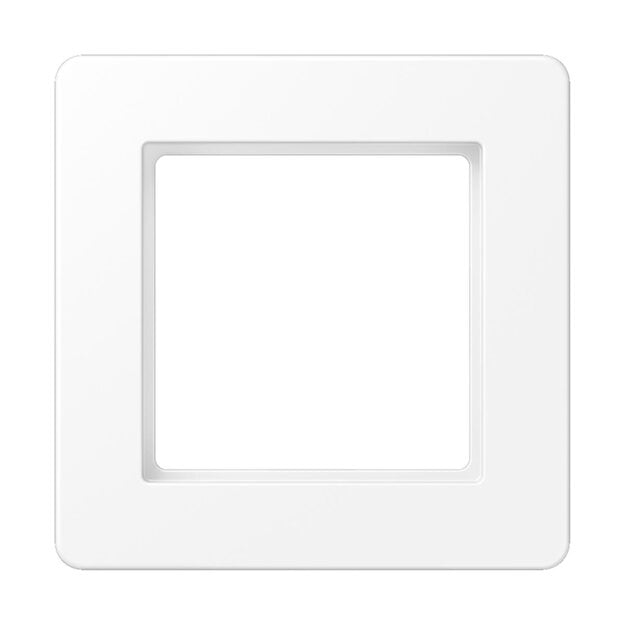 Jung AF581BFWWM Rahmen 1fach A flow (Thermoplast bruchsicher) Schneeweiß Matt Serie A
