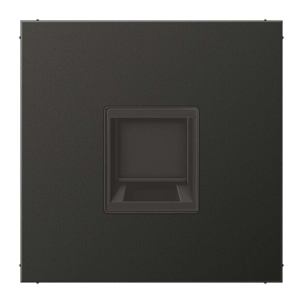 Jung AL1969-15WEAN Abdeckung f. Modular-Jack 1fach WE (TE-connect.) (lackiertes Aluminium) Anthrazit Serie LS