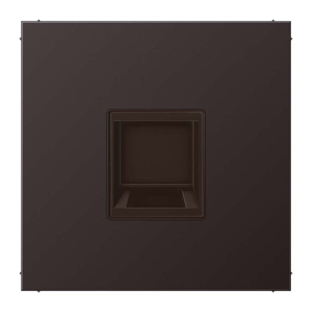 Jung AL1969-15WED Abdeckung f. Modular-Jack 1fach WE (TE-connect.) (lackiertes Aluminium) Dark Serie LS