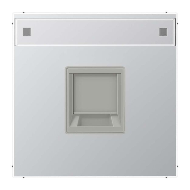 Jung AL1969-1NAWE Abdeckung f. Modular-Jack 1fach NA WE (AMP, Rad.) (Aluminium) Serie LS