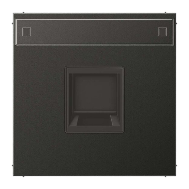 Jung AL1969-1NAWEAN Abdeckung f. Modular-Jack 1fach NA WE (AMP, Rad.) (lackiertes Aluminium) Anthrazit Serie LS