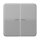 Jung CD102KO5GR Wippe für Serientaster Lichtleiter (Duroplast) Grau Serie CD