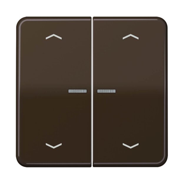 Jung CD102KO5PBR Wippe für Serientaster Lichtleiter Pfeile (Duroplast) Braun Serie CD