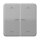 Jung CD102KO5PGR Wippe für Serientaster Lichtleiter Pfeile (Duroplast) Grau Serie CD