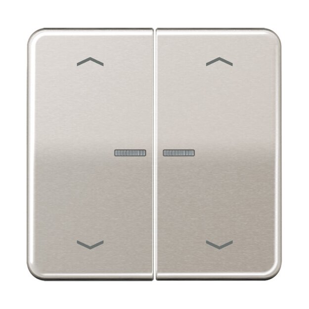 Jung CD102KO5PPT Wippe für Serientaster Lichtleiter Pfeile (Aluminium eloxiert) Platin Serie CD