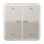 Jung CD102KO5PPT Wippe für Serientaster Lichtleiter Pfeile (Aluminium eloxiert) Platin Serie CD